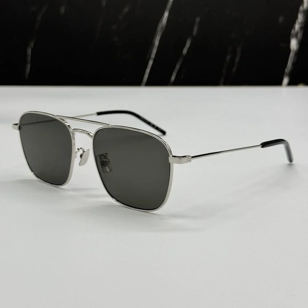 NEW SAINT LAURENT SUNGLASSES SILVER UNISEX EYEWEAR SAINT LAURENT SL309 001